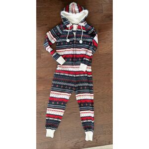 Abercrombie & Fitch Limited Edition Ski Squirrel Fleece Lined One Piece Pajama M